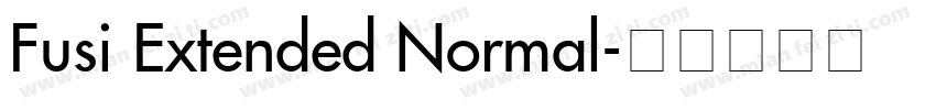 Fusi Extended Normal字体转换